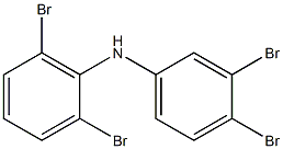 2,6-Dibromophenyl 3,4-dibromophenylamine 结构式