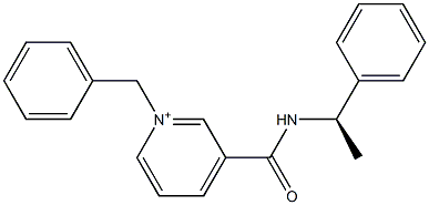 1-Benzyl-3-[N-[(R)-1-phenylethyl]carbamoyl]pyridinium 结构式