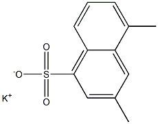 3,5-Dimethyl-1-naphthalenesulfonic acid potassium salt 结构式