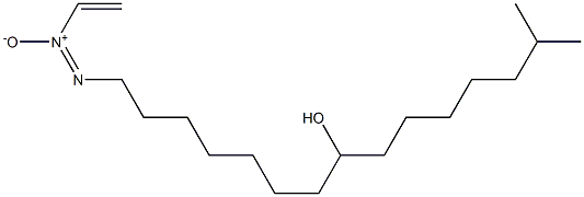 14-Methyl-1-[ethenyl-ONN-azoxy]pentadecan-8-ol 结构式