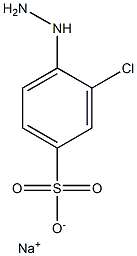 3-Chloro-4-hydrazinobenzenesulfonic acid sodium salt 结构式