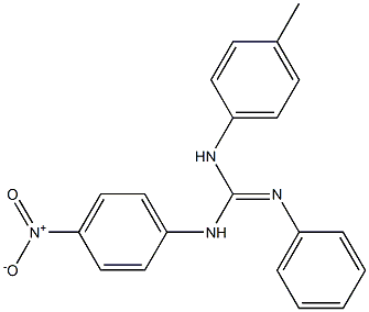 N-(4-Methylphenyl)-N'-(4-nitrophenyl)-N''-(phenyl)guanidine 结构式