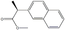 [S,(+)]-2-(2-Naphtyl)propanoic acid methyl ester 结构式