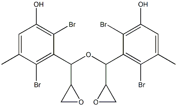 2,6-Dibromo-3-hydroxy-5-methylphenylglycidyl ether 结构式