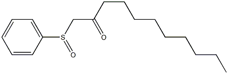 1-(Phenylsulfinyl)undecane-2-one 结构式