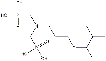 [[[3-(1,2-Dimethylbutoxy)propyl]imino]bis(methylene)]bisphosphonic acid 结构式