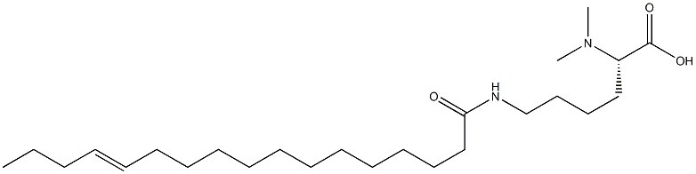 N6-(13-Heptadecenoyl)-N2,N2-dimethyllysine 结构式
