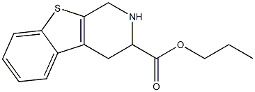 1,2,3,4-Tetrahydro[1]benzothieno[2,3-c]pyridine-3-carboxylic acid propyl ester 结构式