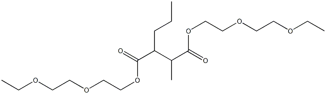 Hexane-2,3-dicarboxylic acid bis[2-(2-ethoxyethoxy)ethyl] ester 结构式