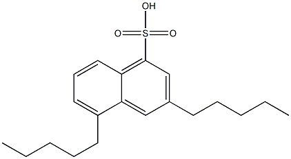 3,5-Dipentyl-1-naphthalenesulfonic acid 结构式