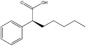 [S,(+)]-2-Phenylheptanoic acid 结构式