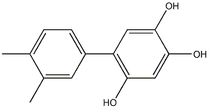 5-(3,4-Dimethylphenyl)-1,2,4-benzenetriol 结构式