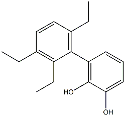 3-(2,3,6-Triethylphenyl)benzene-1,2-diol 结构式