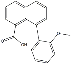 8-(2-Methoxyphenyl)-1-naphthoic acid 结构式