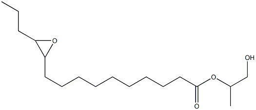 11,12-Epoxypentadecanoic acid 2-hydroxy-1-methylethyl ester 结构式