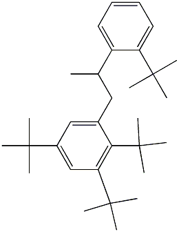 1-(2,3,5-Tri-tert-butylphenyl)-2-(2-tert-butylphenyl)propane 结构式