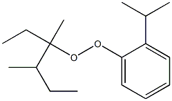 2-Isopropylphenyl 1,2-dimethyl-1-ethylbutyl peroxide 结构式