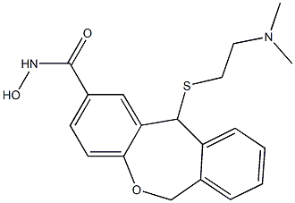 11-[[2-(Dimethylamino)ethyl]thio]-6,11-dihydrodibenz[b,e]oxepin-2-carbohydroxamic acid 结构式