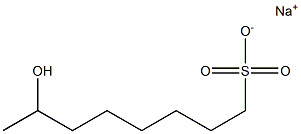 7-Hydroxyoctane-1-sulfonic acid sodium salt 结构式