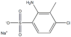 2-Amino-4-chloro-3-methylbenzenesulfonic acid sodium salt 结构式