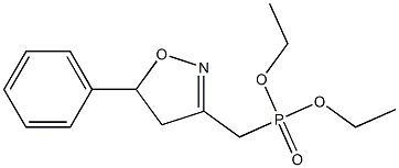 (5-Phenyl-2-isoxazolin-3-yl)methylphosphonic acid diethyl ester 结构式