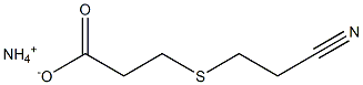 3-(2-Cyanoethylthio)propionic acid ammonium salt 结构式