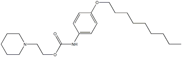 1-[2-[[(4-(Nonyloxy)phenyl)amino]carbonyloxy]ethyl]piperidine 结构式