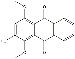 1,4-Dimethoxy-2-hydroxy-9,10-anthraquinone 结构式