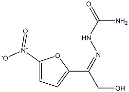 2-Hydroxy-1-(5-nitro-2-furyl)ethanone semicarbazone 结构式