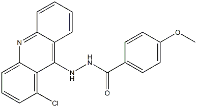 N'-(1-Chloroacridin-9-yl)-4-methoxybenzhydrazide 结构式