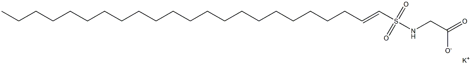 N-(1-Tricosenylsulfonyl)glycine potassium salt 结构式