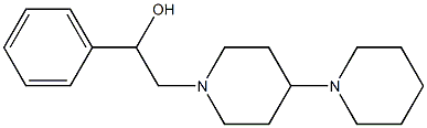 1-Phenyl-2-[4-(1-piperidinyl)-1-piperidinyl]ethanol 结构式