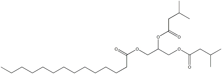 (-)-L-Glycerol 1,2-diisovalerate 3-myristate 结构式