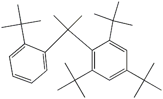 2-(2,4,6-Tri-tert-butylphenyl)-2-(2-tert-butylphenyl)propane 结构式