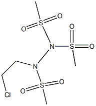 1-(2-Chloroethyl)-1,2,2-tris(methylsulfonyl)hydrazine 结构式