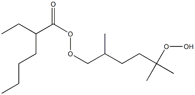 2-Ethylhexaneperoxoic acid 5-hydroperoxy-2,5-dimethylhexyl ester 结构式