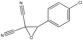 3-(4-Chlorophenyl)oxirane-2,2-dicarbonitrile 结构式