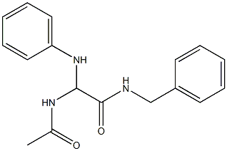 2-Acetylamino-2-phenylamino-N-benzylacetamide 结构式
