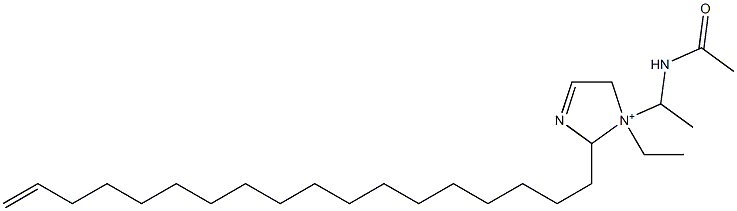 1-[1-(Acetylamino)ethyl]-1-ethyl-2-(17-octadecenyl)-3-imidazoline-1-ium 结构式