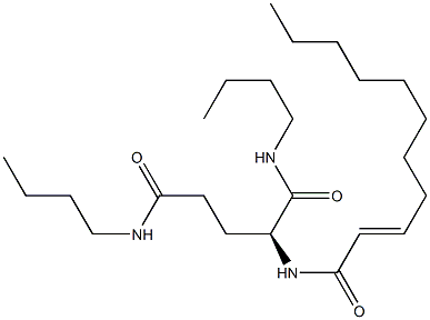 N2-(2-Undecenoyl)-N1,N5-dibutylglutaminamide 结构式