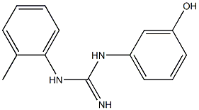 1-(2-Methylphenyl)-3-[3-hydroxyphenyl]guanidine 结构式