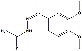 1-[1-(3,4-Dimethoxyphenyl)ethylidene]thiosemicarbazide 结构式