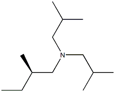 [R,(-)]-N,N-Diisobutyl-2-methyl-1-butanamine 结构式