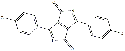 3,6-Bis(4-chlorophenyl)pyrrolo[3,4-c]pyrrole-1,4-dione 结构式