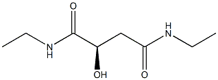 [R,(+)]-N,N'-Diethyl-2-hydroxysuccinamide 结构式