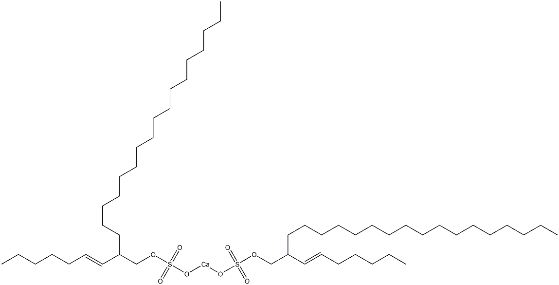 Bis[2-(1-heptenyl)nonadecyloxysulfonyloxy]calcium 结构式