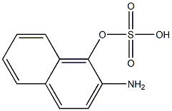 2-Aminonaphthalen-1-ylsulfate 结构式