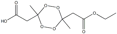 3,6-Dimethyl-1,2,4,5-tetroxane-3,6-bis(acetic acid ethyl) ester 结构式