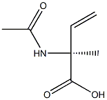 [S,(-)]-2-Acetylamino-2-methyl-3-butenoic acid 结构式