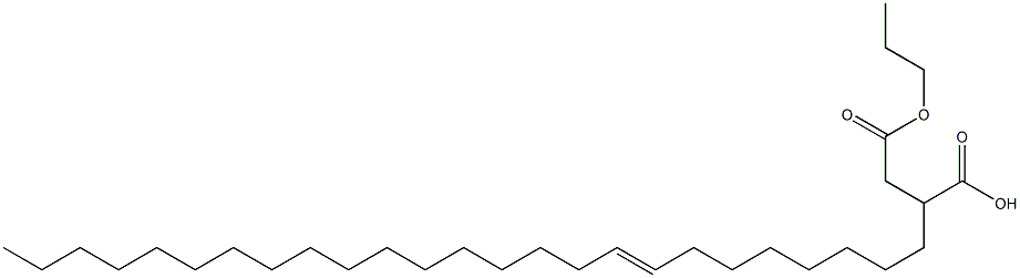 2-(8-Pentacosenyl)succinic acid 1-hydrogen 4-propyl ester 结构式